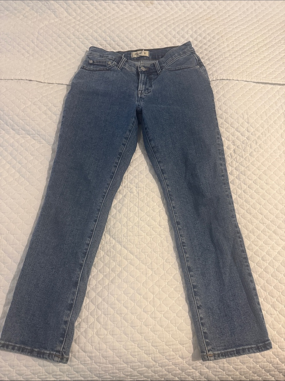 Madewell Women's Medium Blue Straight-Leg Jeans